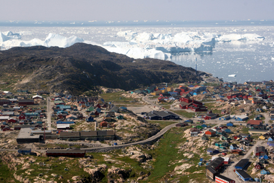 Ilulissat Greenland Aerial View